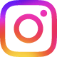 紫からオレンジのグラデーションに白いカメラマークのInstagramロゴ